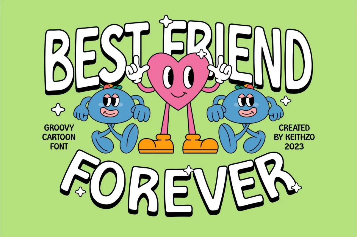Groovy Cartoon Display Font 2 1