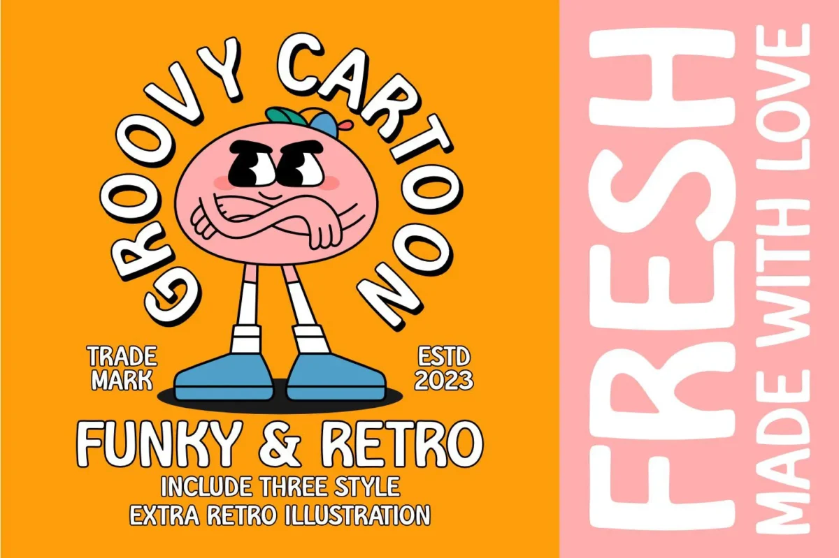 Groovy Cartoon Display Font 3 1