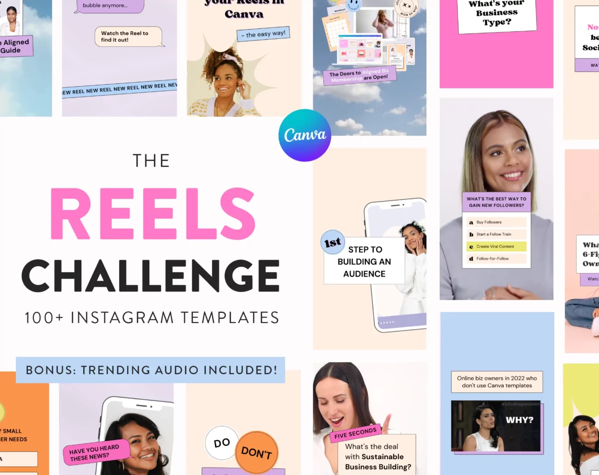 Instagram reels challenge templates for canva 1