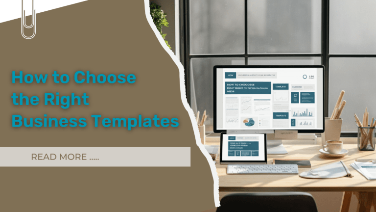 How to Choose the Right Business Templates