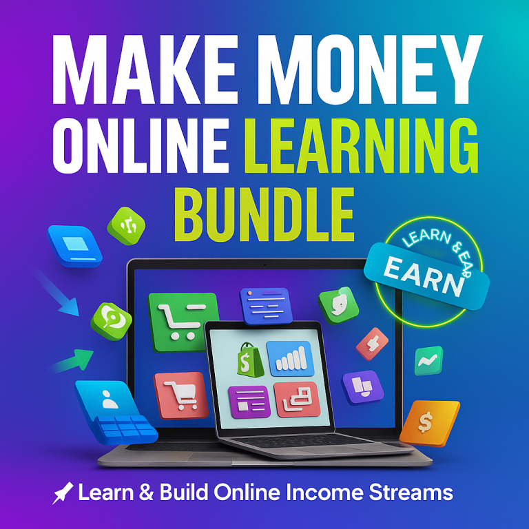 Make Money Online Learning Bundle – Learn Skills for Digital Income